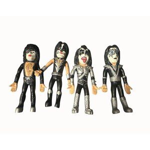 2000 KISS Band Figures Gene Simmons Paul Stanley Ace Frehley Peter Criss